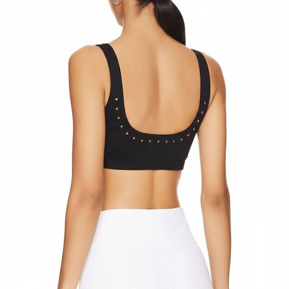 New Gigi C Emily Cutout Sports Bra Crop Top M Black - Picture 5 of 7